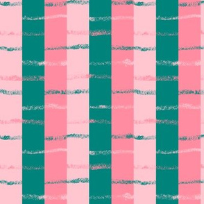 Pink and turquoise stripes