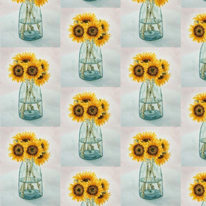 Sunflower Jar