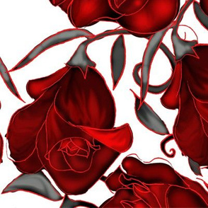 Large Red Valentine Rose
