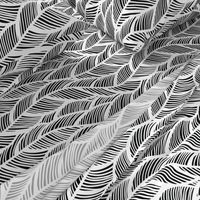 Waves Ocean Nautical Sea Shore Wave, Tropical Leaves Waves - Black and White