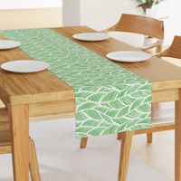 Waves Ocean Nautical Sea Shore Wave, Tropical Leaves Waves - Lime Green and White