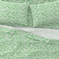 Waves Ocean Nautical Sea Shore Wave, Tropical Leaves Waves - Lime Green and White