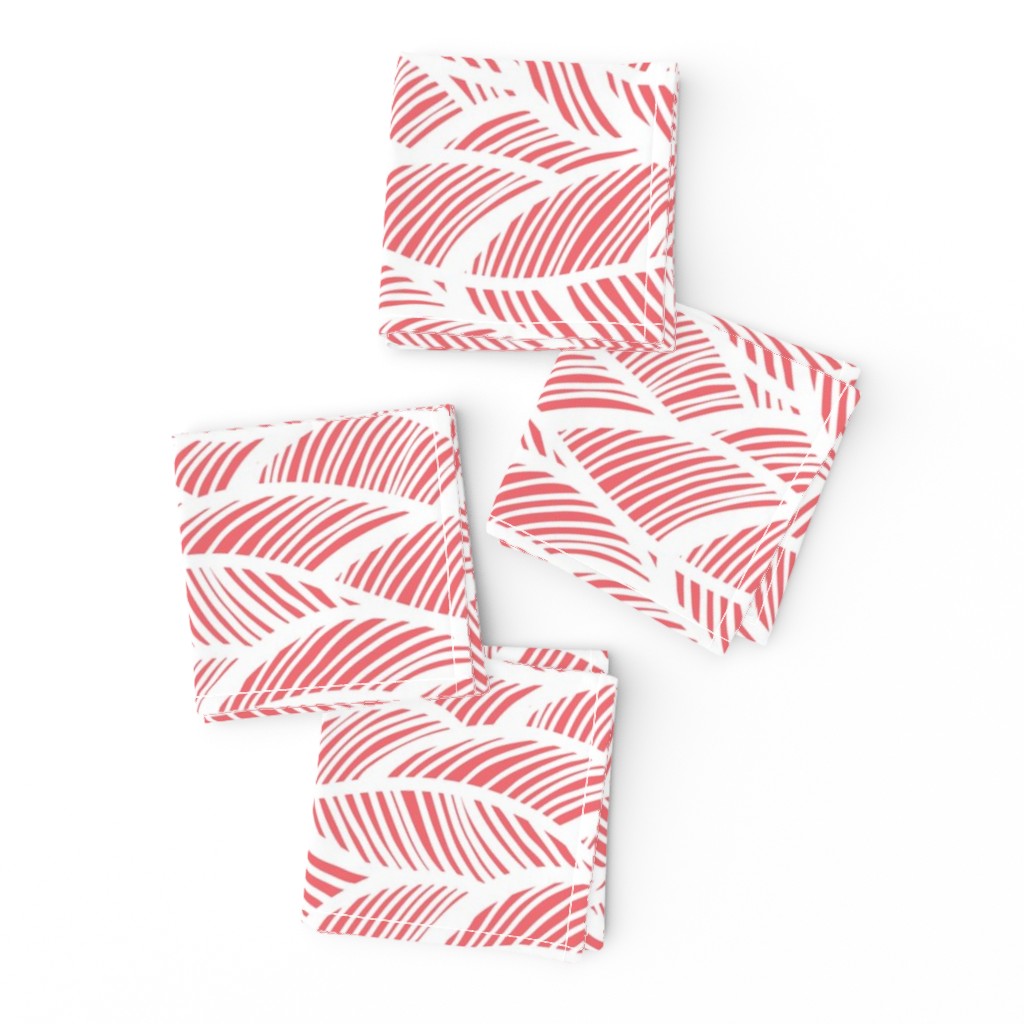 Waves Ocean Nautical Sea Shore Wave, Tropical Leaves Waves - Living Coral and White