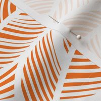 Waves Ocean Nautical Sea Shore Wave, Tropical Leaves Waves - Orange and White