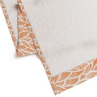 Waves Ocean Nautical Sea Shore Wave, Tropical Leaves Waves - Orange and White