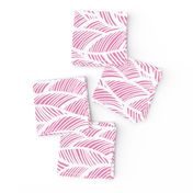 Waves Ocean Nautical Sea Shore Wave, Tropical Leaves Waves - Pink and White