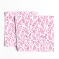 Waves Ocean Nautical Sea Shore Wave, Tropical Leaves Waves - Pink and White