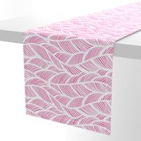 Waves Ocean Nautical Sea Shore Wave, Tropical Leaves Waves - Pink and White