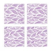 Waves Ocean Nautical Sea Shore Wave, Tropical Leaves Waves - Purple and White