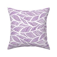 Waves Ocean Nautical Sea Shore Wave, Tropical Leaves Waves - Purple and White