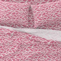 Waves Ocean Nautical Sea Shore Wave, Tropical Leaves Waves - Red and White