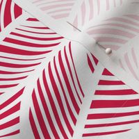 Waves Ocean Nautical Sea Shore Wave, Tropical Leaves Waves - Red and White