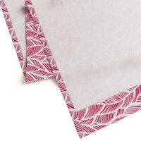 Waves Ocean Nautical Sea Shore Wave, Tropical Leaves Waves - Red and White