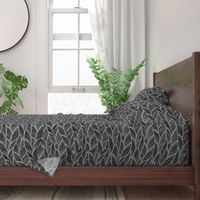 Waves Ocean Nautical Sea Shore Wave, Tropical Leaves Waves - Black