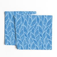 Waves Ocean Nautical Sea Shore Wave, Tropical Leaves Waves - Blue