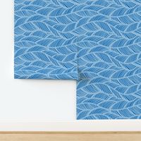 Waves Ocean Nautical Sea Shore Wave, Tropical Leaves Waves - Blue