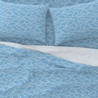 Waves Ocean Nautical Sea Shore Wave, Tropical Leaves Waves - Carolina Blue