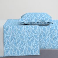 Waves Ocean Nautical Sea Shore Wave, Tropical Leaves Waves - Carolina Blue