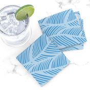 Waves Ocean Nautical Sea Shore Wave, Tropical Leaves Waves - Carolina Blue