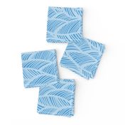 Waves Ocean Nautical Sea Shore Wave, Tropical Leaves Waves - Carolina Blue