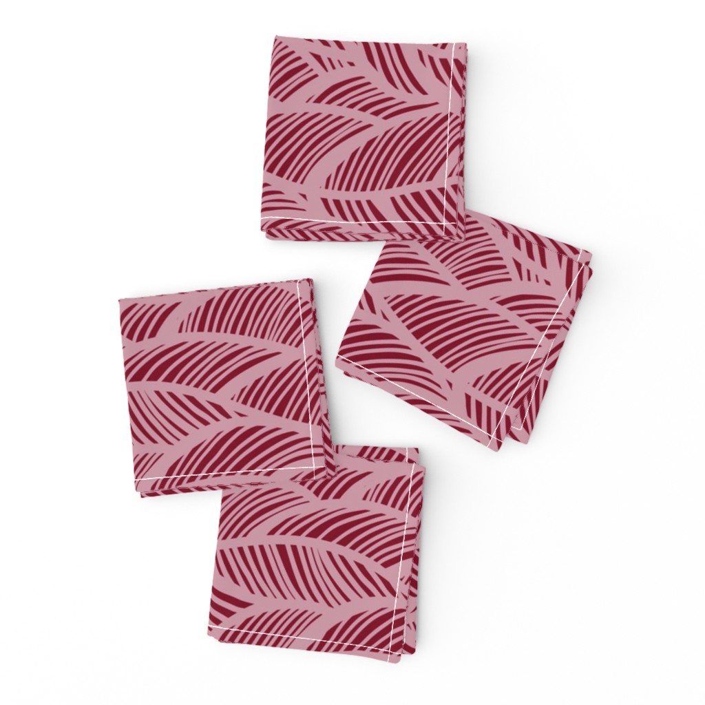 Waves Ocean Nautical Sea Shore Wave, Tropical Leaves Waves - Garnet