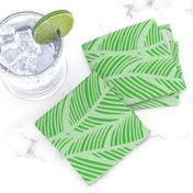 Waves Ocean Nautical Sea Shore Wave, Tropical Leaves Waves - Lime Green