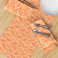 Waves Ocean Nautical Sea Shore Wave, Tropical Leaves Waves - Orange