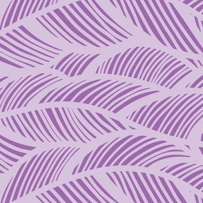 Waves Ocean Nautical Sea Shore Wave, Tropical Leaves Waves - Purple