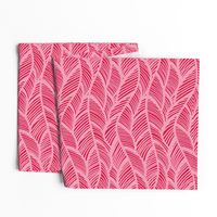 Waves Ocean Nautical Sea Shore Wave, Tropical Leaves Waves - Red