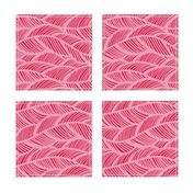 Waves Ocean Nautical Sea Shore Wave, Tropical Leaves Waves - Red