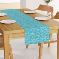 Waves Ocean Nautical Sea Shore Wave, Tropical Leaves Waves - Teal