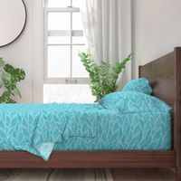 Waves Ocean Nautical Sea Shore Wave, Tropical Leaves Waves - Teal