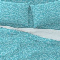 Waves Ocean Nautical Sea Shore Wave, Tropical Leaves Waves - Teal