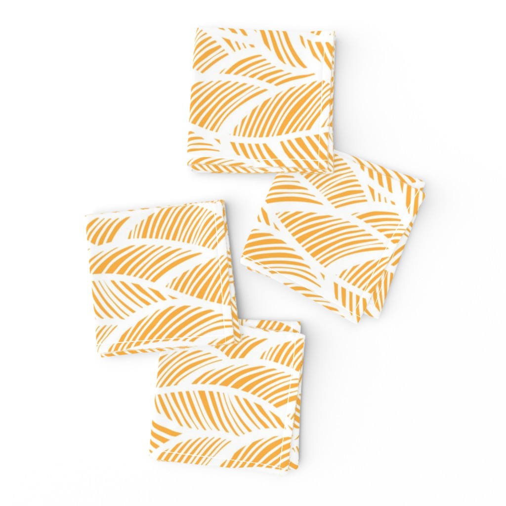 Waves Ocean Nautical Sea Shore Wave, Tropical Leaves Waves - Yellow 
