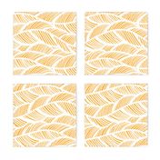 Waves Ocean Nautical Sea Shore Wave, Tropical Leaves Waves - Yellow 
