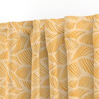 Waves Ocean Nautical Sea Shore Wave, Tropical Leaves Waves - Yellow Gold
