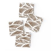 Waves Ocean Nautical Sea Shore Wave, Tropical Leaves Waves - Brown