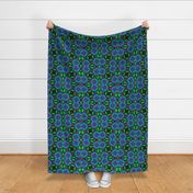 Blue/Green Geometric Marigold