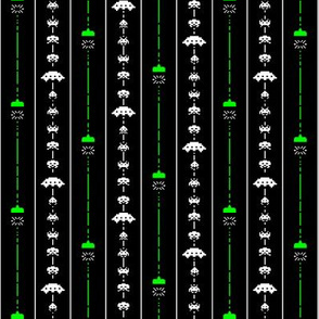 Space Invaders Pin Stripe