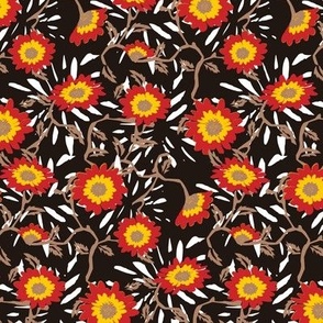 Funky Flowers (Black)