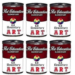 Arted k-8 soup cans 8x8 Burgundy