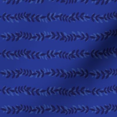 Vine Stripe Cobalt