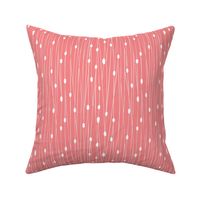 Entangled - Geometric Lines Coral Pink