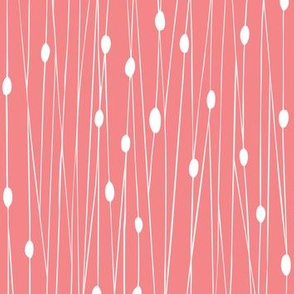 Entangled - Geometric Lines Coral Pink