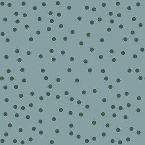 green teal dots