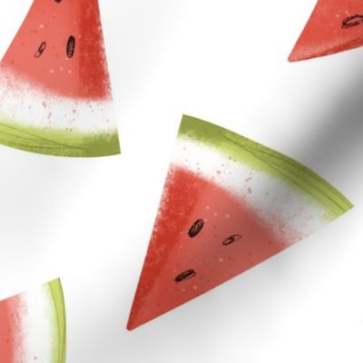 Watermelons on White - Large