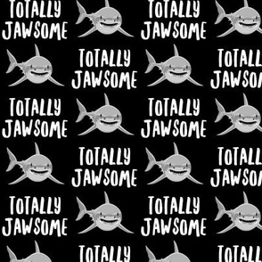 totally jawsome - sharks!- black - LAD19