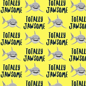 totally jawsome - sharks!- yellow - LAD19