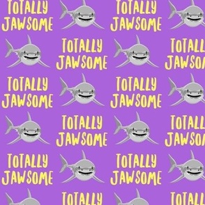 totally jawsome - sharks!- purple - LAD19