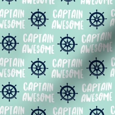 Captain Awesome - aqua - LAD19